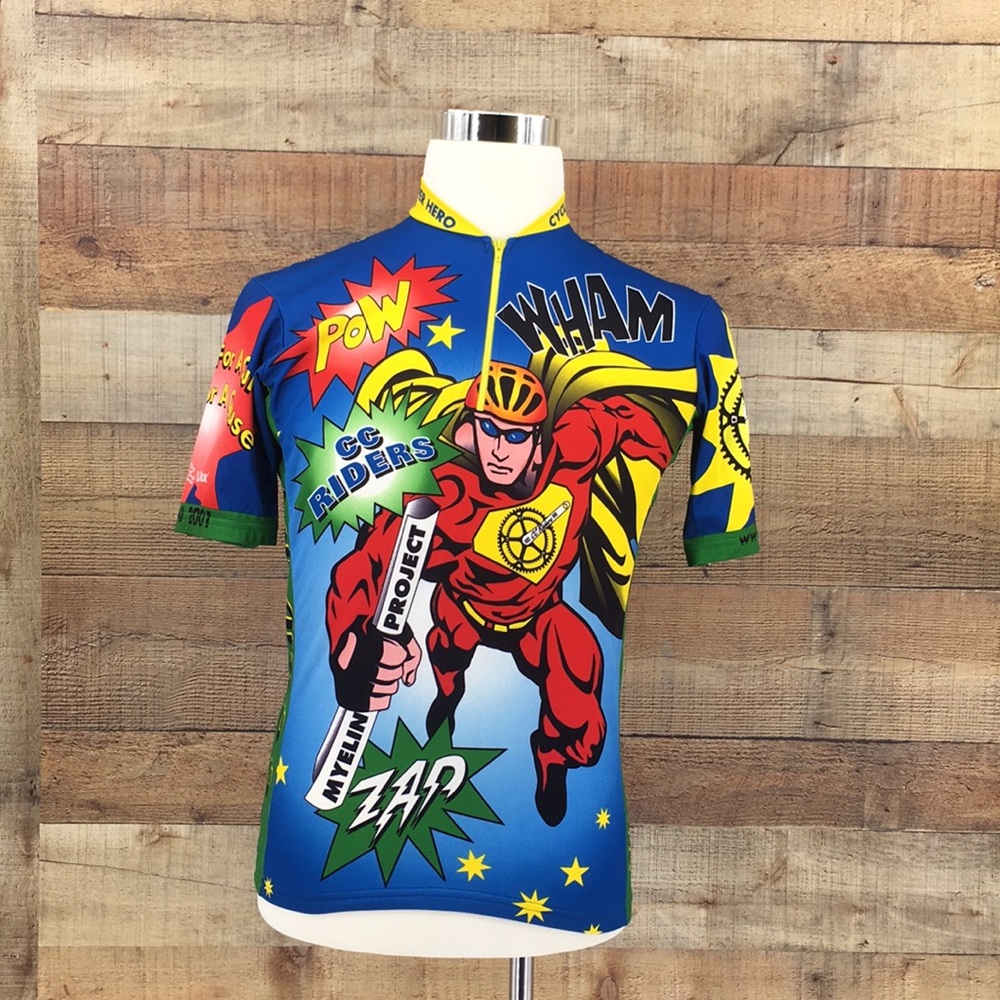 Vomax cycling superhero shirt